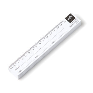 Medline Paper Wound Ruler - Educare Paper Wound Ruler, 25 Rulers per Pad - MSCEDURULER
