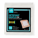 Medline Optifoam Gentle EX Foam Dressings - Optifoam Gentle EX Bordered Foam Dressing, 6" x 6", in Educational Packaging - MSCEX66EP