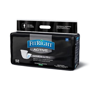 Medline FitRight Active Guards for Men - FitRight Active Guards for Men Incontinence Liners, 6" x 11" - MSCMG02Z