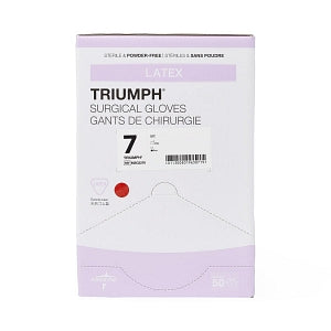 Medline Triumph Latex Surgical Gloves - Triumph Surgical Gloves, Size 7 - MSG2270