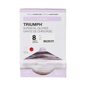 Medline Triumph Latex Surgical Gloves - Triumph Surgical Gloves, Size 8 - MSG2280
