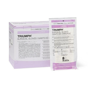 Medline Triumph Latex Surgical Gloves - Triumph Surgical Gloves, Size 8 - MSG2280
