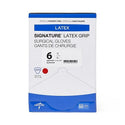 Medline Signature Latex Grip Surgical Gloves - Signature Latex Grip Powder-Free Surgical Gloves, Size 6 - MSG2960