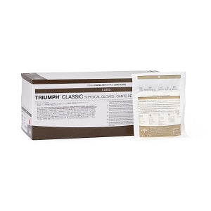 Medline Triumph Classic Latex Surgical Gloves - Triumph Classic Latex Powder-Free Surgical Gloves, Size 7.5 - MSG5075