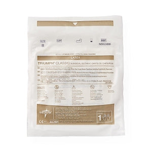 Medline Triumph Classic Latex Surgical Gloves - Triumph Classic Latex Powder-Free Surgical Gloves, Size 8 - MSG5080