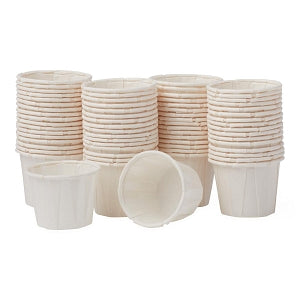 Medline Disposable Paper Souffle Cups - Disposable Paper Souffle Cup, 3/4 oz. - NON024215