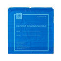 Medline Plastic Patient Belonging Bag with Drawstring - Patient Belongings Bag with Drawstring, 20" x 20", Blue - NON026315BL