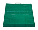 Medline Plastic Patient Belonging Bag with Rigid Handle - Rigid Handle Plastic Bag, Patient Belonging, 18" x 20", Dark Green - NON026320GR