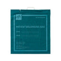 Medline Plastic Patient Belonging Bag with Rigid Handle - Rigid Handle Plastic Bag, Patient Belonging, 18" x 20", Dark Green - NON026320GR