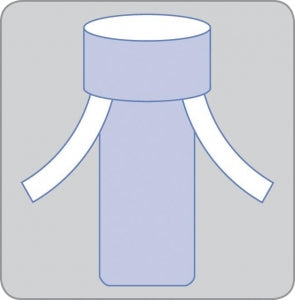 Medline Sterile Impervious Stockinettes - Sterile Stockinette with Tabs, 12" x 48" - NON22535T