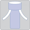 Medline Sterile Impervious Stockinettes - Sterile Stockinette with Tabs, 12" x 48" - NON22535T