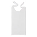 Medline Disposable Tissue / Poly-Backed Adult Bibs - Disposable Tissue / Poly Adult Bib with Ties, 16" x 33" - NON24268