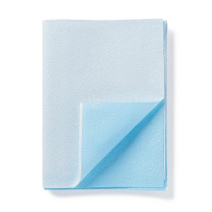 Medline Tissue / Poly Drape Sheet - Tissue-Poly Drape Sheets, Blue, 40" x 60" - NON24338