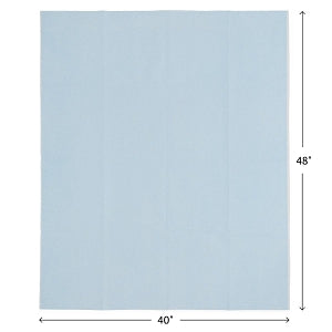 Medline Tissue / Poly Drape Sheet - Tissue-Poly Drape Sheets, Blue, 40" x 48" - NON24340