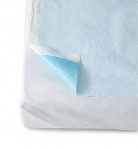 Medline Tissue / Poly Drape Sheet - Tissue-Poly Drape Sheets, Blue, 40" x 48" - NON24340