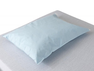 Medline Disposable Tissue / Poly Pillowcases - Disposable Tissue / Poly Pillowcase, 21" x 30", Blue - NON24346