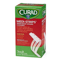 Medline CURAD Medi-Strip Reinforced Wound Closures - CURAD Sterile Medi-Strip Wound Closure, 1/4" x 3" - NON250314