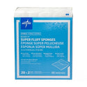 Medline Sterile Bulkee II Extra Absorbent Super Fluff Sponge - Bulkee II Super Fluff Sponges, 6" x 6.75" in 2-Packs - NON25852