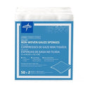 Medline Avant Deluxe Sterile Nonwoven Gauze Sponges - Non-Woven Sponge Gauze, Deluxe, 4" x 4", 4 Ply, 2/pk, Sterile, Not made with natural rubber latex - NON264442
