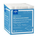 Medline Avant Deluxe Sterile Nonwoven Gauze Sponges - Non-Woven Sponge Gauze, Deluxe, 4" x 4", 4 Ply, 2/pk, Sterile, Not made with natural rubber latex - NON264442