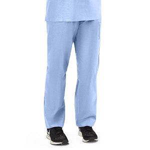 Medline Disposable Scrub Pants - Disposable Unisex Scrub Pants with Drawstring Waist, Size M, Blue - NON27203M