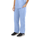 Medline Disposable Scrub Pants - Disposable Unisex Scrub Pants with Drawstring Waist, Size S, Blue - NON27203S