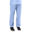 Medline Disposable Scrub Pants - Disposable Unisex Scrub Pants with Drawstring Waist, Size XL, Blue - NON27203XL