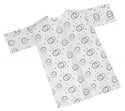 Medline Disposable Pediatric Patient Gowns - Short-Sleeve Pediatric Gown, Purple / Green Print, 5-8 Years - NON28268