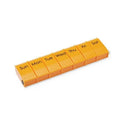 Medline 7-Day Pill Organizers - 7-Day Pill Organizer with Lock, Orange, 1X / Day - NON36670