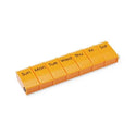 Medline 7-Day Pill Organizers - 7-Day Pill Organizer with Lock, Orange, 1X / Day - NON36670