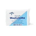 Medline Disposable Washcloths - White Disposable Washcloths, 10" x 13" - NON4135