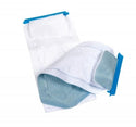 Medline Refillable Ice Bags with Clamp Closure - Refillable Ice Bag with Clamp Closure and Dual Pouches, White, 5" x 12" - NON4430