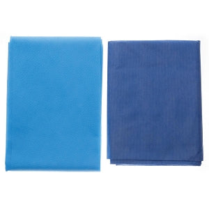 Medline Multilayer Stretcher Sheet Sets - Heavyweight Spunbond-Polypropylene Disposable Sheet Set, Includes Top Sheet (40" x 84") and Fitted Bottom Sheet (32" x 72") - NON47200
