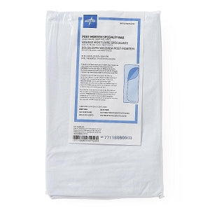 Medline Adult Body Bags with ID Tags - DEHP-Free Body Bag with ID Tag for Adult, White, 36" x 90" - NON60540W