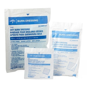 Medline Cotton Burn Dressings - Sterile Burn Dressing, 18" x 8.25 yd., 2 Ply, Unsewn - NON7918