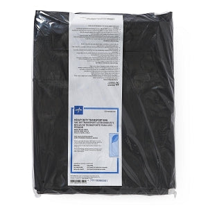 Medline Black Vinyl Adult Disaster Body Bag - Black Vinyl Disaster Body Bag for Adult, 650 lb. Capacity, 36" x 96" - NON80540W