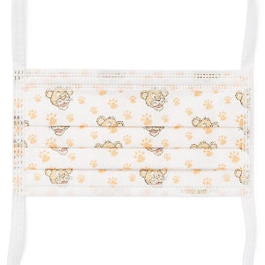 Medline Pediatric Print Procedure Adult Face Mask - Surgical Face Mask with Ties, Pediatric Print - NONBUDDYTIE