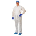 Medline Classic Multiply Coveralls - Multilayer Coveralls with Elastic Wrists and Open Ankles, Size 2XL, White - NONCV250XXL