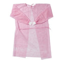Medline Medium-Weight Dental Cover Gowns with Knit Cuffs - Spunbond Polypropylene Dental Gown with Knit Cuff, Pink, Size L - NONDPL