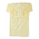 Medline Medium-Weight Dental Cover Gowns with Knit Cuffs - Spunbond Polypropylene Dental Gown with Knit Cuff, Yellow, Size XL - NONDYXL