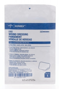 Medline SORBEX Sterile Absorbent Dressings - 3" x 4" SORBEX Sterile Absorbent Dressings - NONEX0034