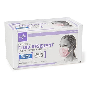 Medline Isolation and Procedure Face Mask Dispensers - Face Mask with Ear Loops Dispenser, White - NONFB037