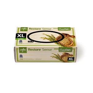 Medline Restore Sense Powder-Free Nitrile Exam Gloves with Oatmeal - Restore Sense Powder-Free Nitrile Exam Gloves with Oatmeal, Size XL - OAT2587