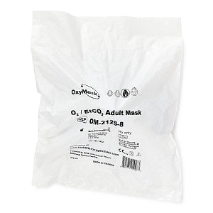 Southmedic Medline Exclusive - OxyMask EtCO2 Oxygen Masks - OxyMask EtCO2 Adult Oxygen Mask with 7' Universal Oxygen Tubing - OM-2125-8
