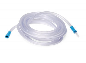 Medline Nonsterile Universal Suction Tubing - Nonsterile Universal Suction Tubing with Straight Connectors, 9/32" x 20' - OR720NS