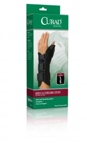 Medline CURAD Wrist and Forearm Splints with Abducted Thumb - CURAD Wrist and Forearm Splint with Abducted Thumb, Size L, Right Arm - ORT18210RLD