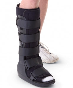 Medline Short Leg Walkers - Black Deluxe Leg Walker, Tall, Size M - ORT28110M