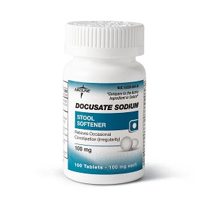 Medline Docusate Sodium Stool Softener - DBD-DOCUSATE SODIUM 100MG TAB 100/BT - OTC42101