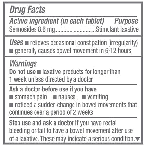 Medline Senna Tablets - Senna Tablet, 100/Bottle - OTCM00007H