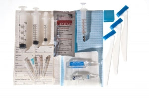 Medline Universal Single Shot Tray - Single Shot Epidural Tray with No Tuohy Needle and 5 mL Glass LOR Syringe, with Sodium Chloride and Lidocaine - PAIN9006S